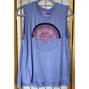 TERRY Cycling Womens Shirt Top Sleeveless XL wheel spokes graphic